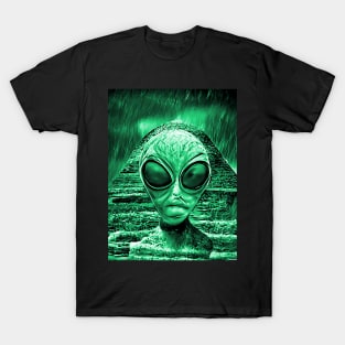 Funny Retro Alien Sphinx Vintage Sci-fi Space Planet X T-Shirt